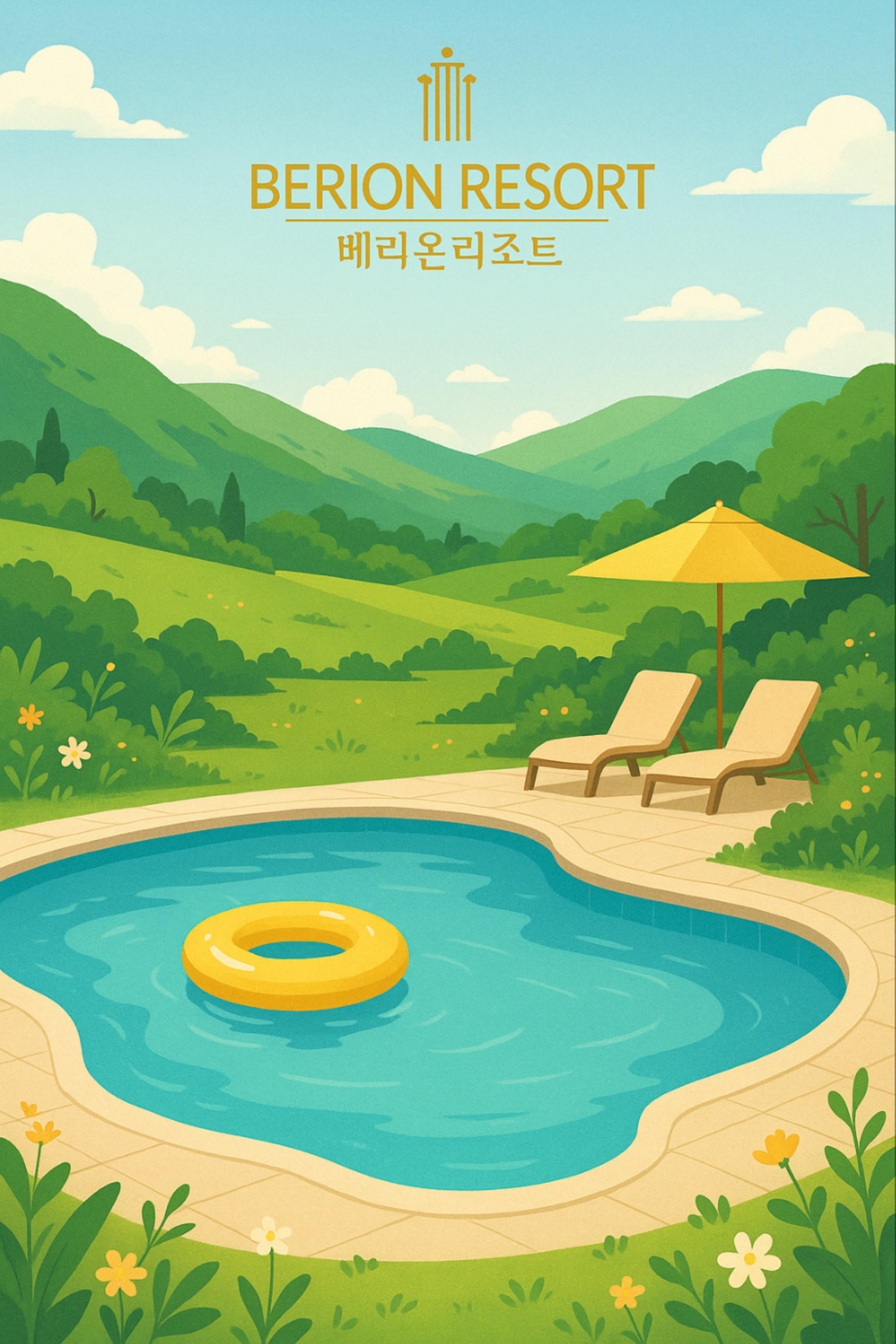 여름시즌을 맞아 무료수영장 준비에 한창입니다.